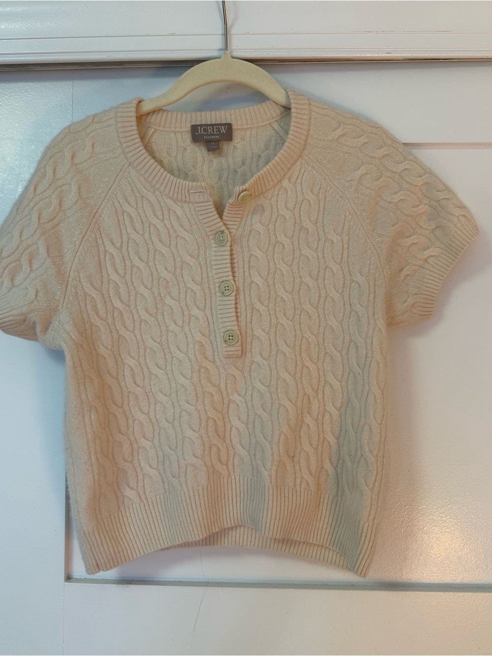 J.Crew short sleeve cashmere cardigan